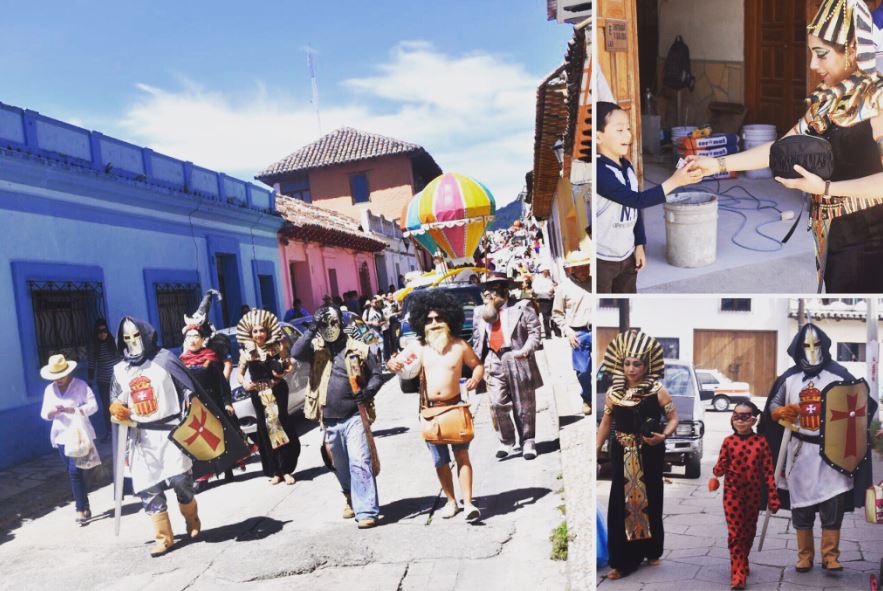 Realizan desfile de los Panzudos de La Merced en Chiapas