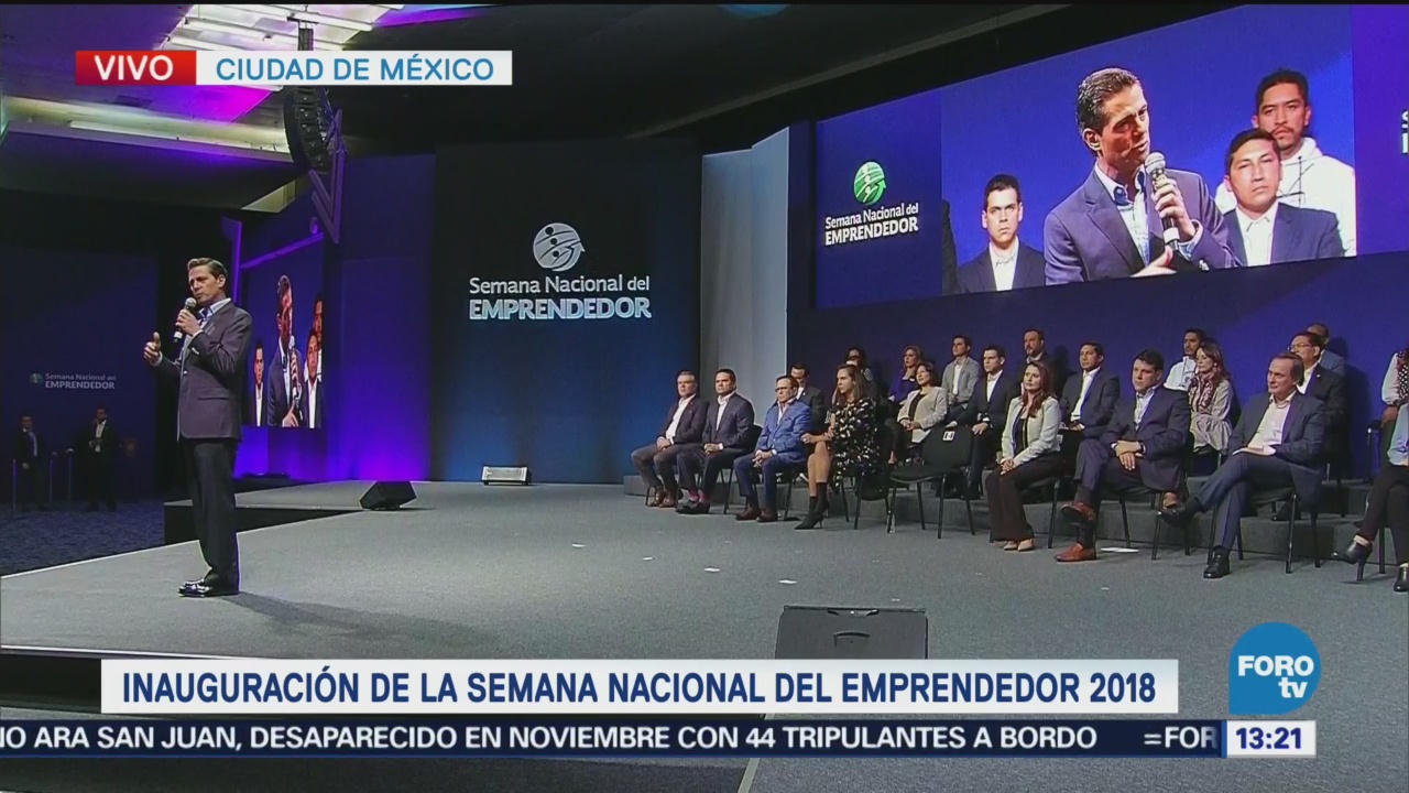 Enrique Peña Nieto, Presidente De México, Inaugura Semana Nacional Del Emprendedor 2018