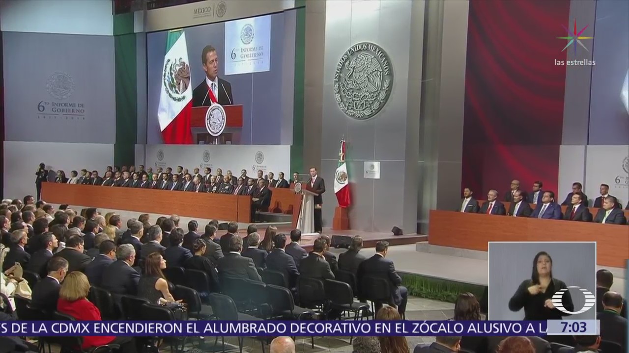 Peña Nieto ofreció su último Informe de Gobierno
