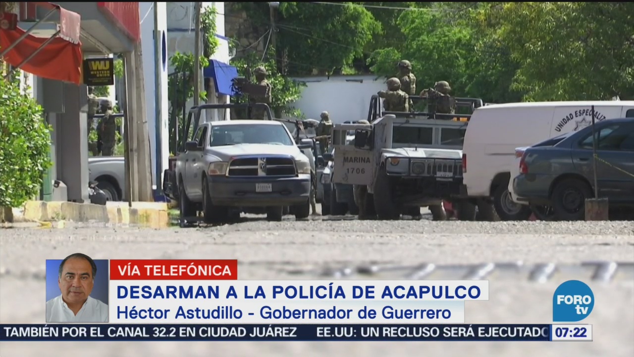 Policía de Acapulco necesita ser sacudida Héctor Astudillo