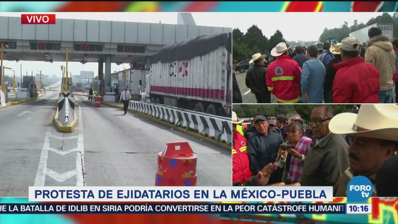 Protesta en México-Puebla cierran carretera federal