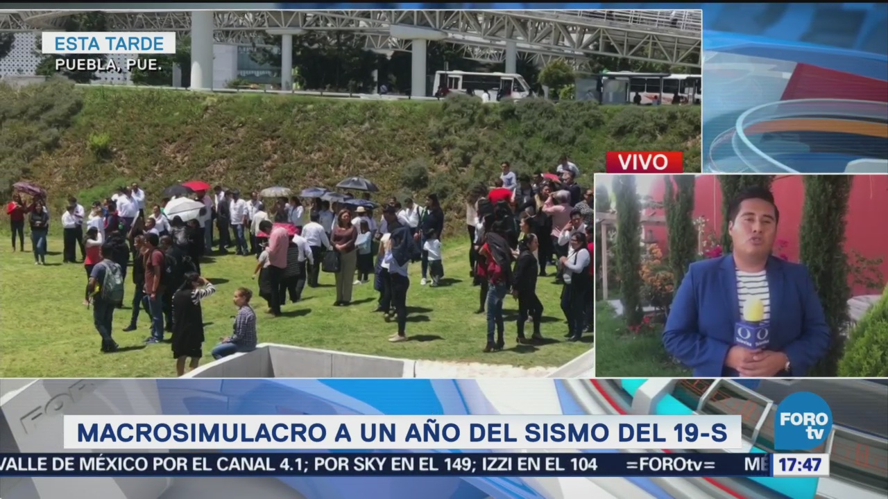 Puebla se suma al simulacro nacional