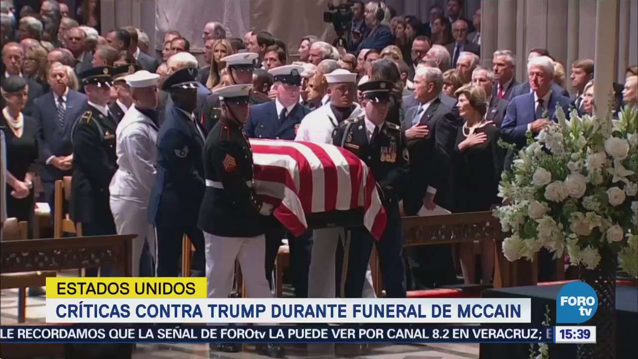 Realizan funeral de John McCain