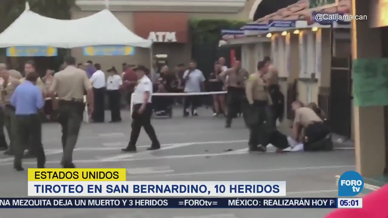 Reportan tiroteo en San Bernardino, California