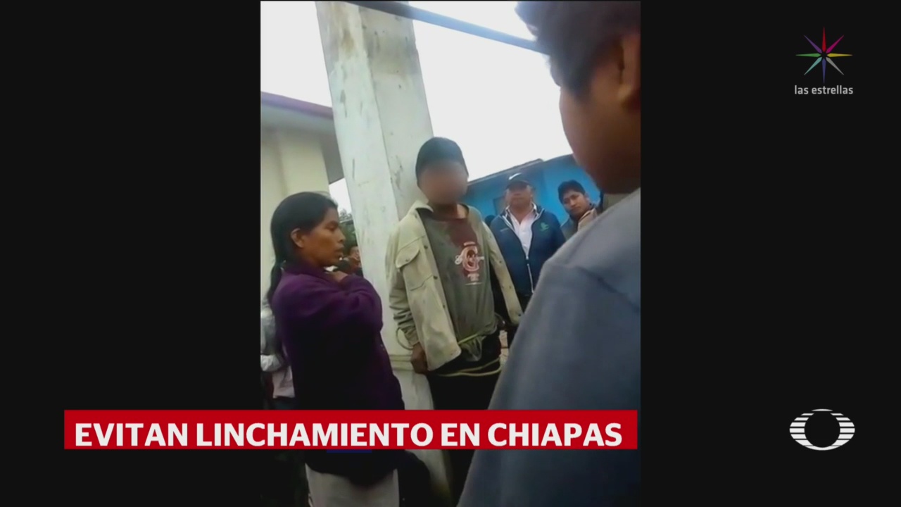 Rescatan a hombre de ser linchado en San Cristóbal Chiapas