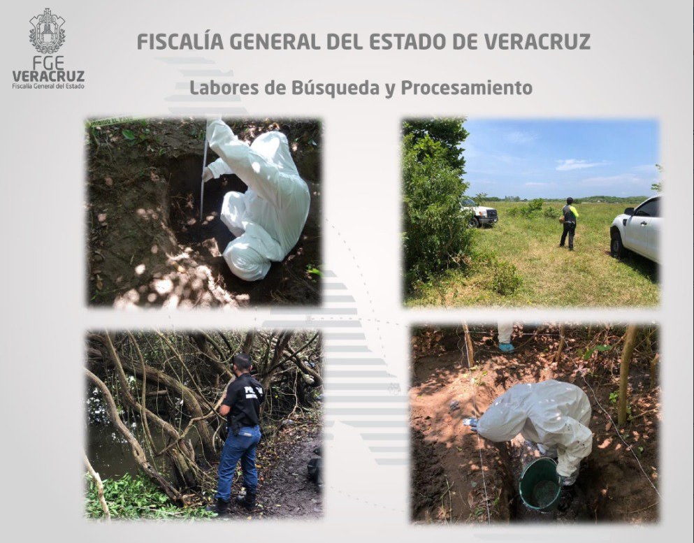 Fosa clandestina en Veracruz; hallan restos de 166 personas