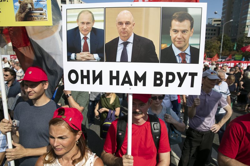 protestan Moscu reforma sistema pensiones rusia