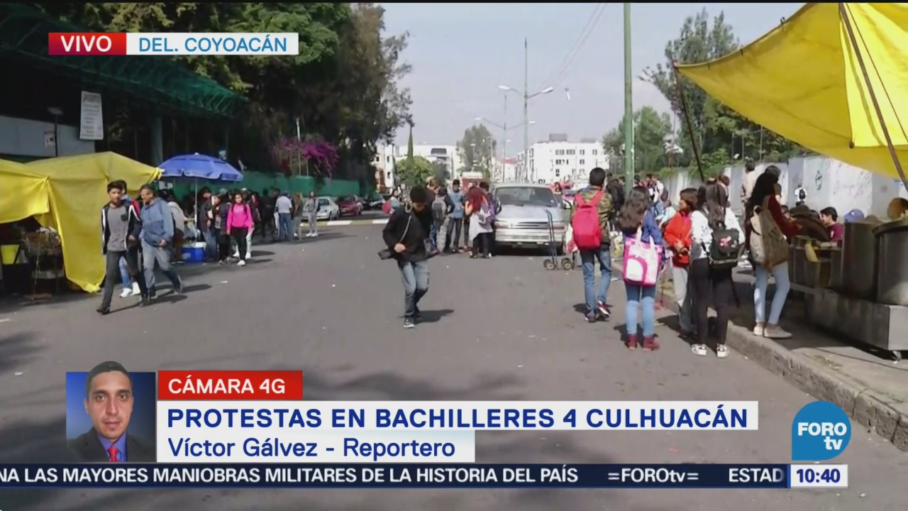 Se retiran manifestantes de Bachilleres 4 Culhuacán