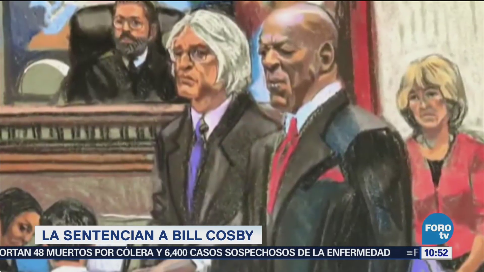 Sentencian a Bill Cosby a 10 años de prisión