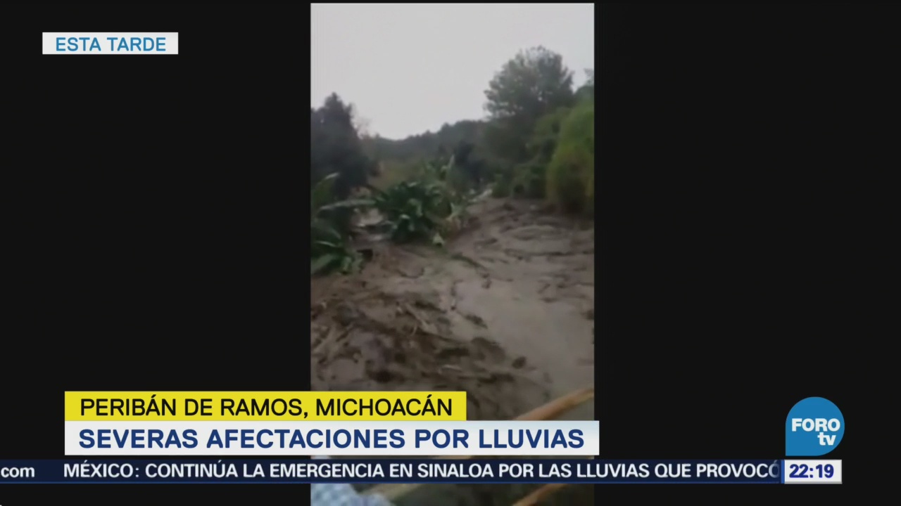 Severas afectaciones por lluvias en Peribán de Ramos, Michoacán