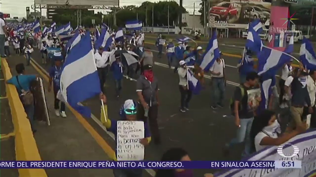 Siguen las manifestaciones contra Ortega en Nicaragua