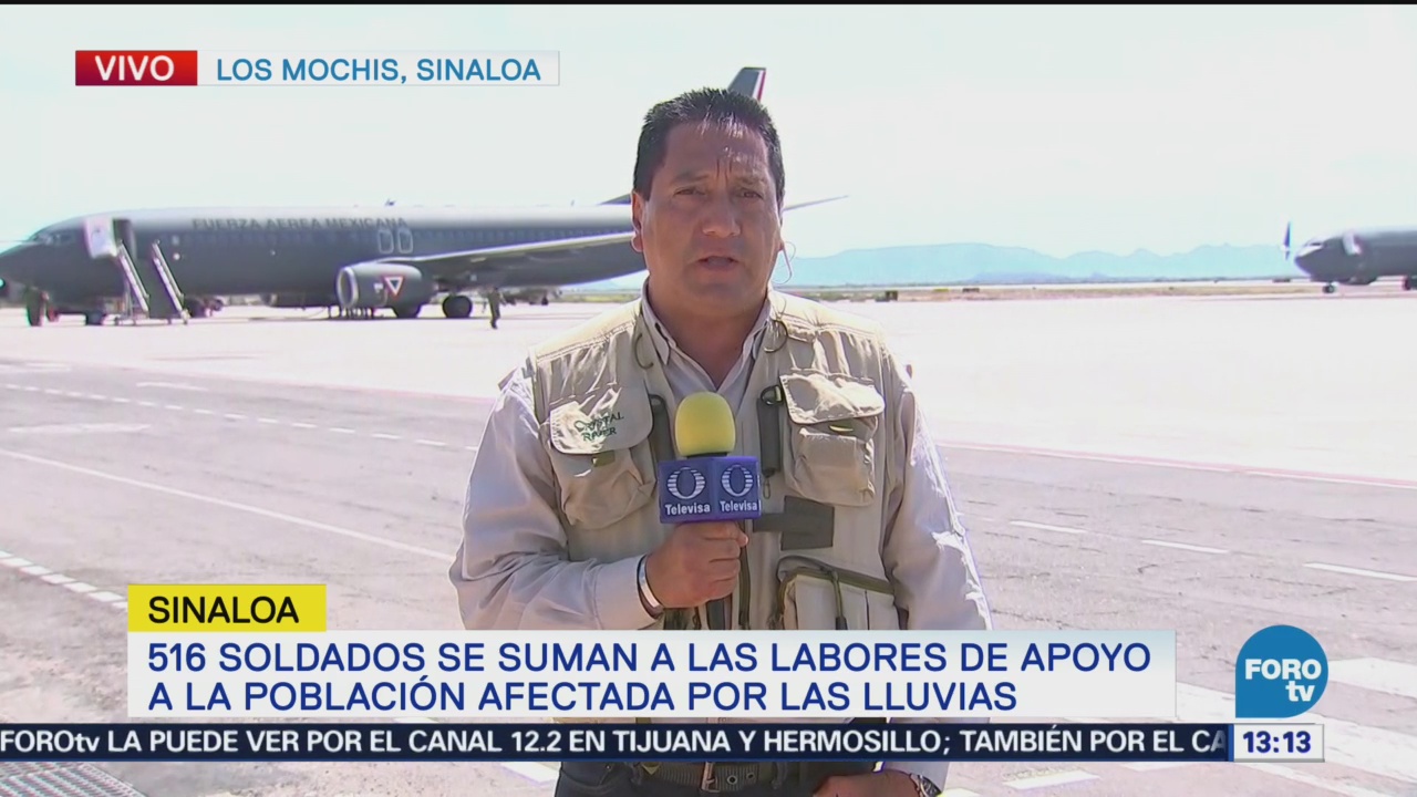 Soldados se suman a las labores de apoyo en Sinaloa