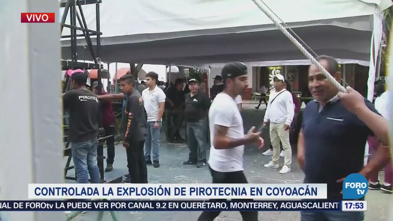 Suspenden festejos religiosos tras explosión de pirotecnia en iglesia de Coyoacán