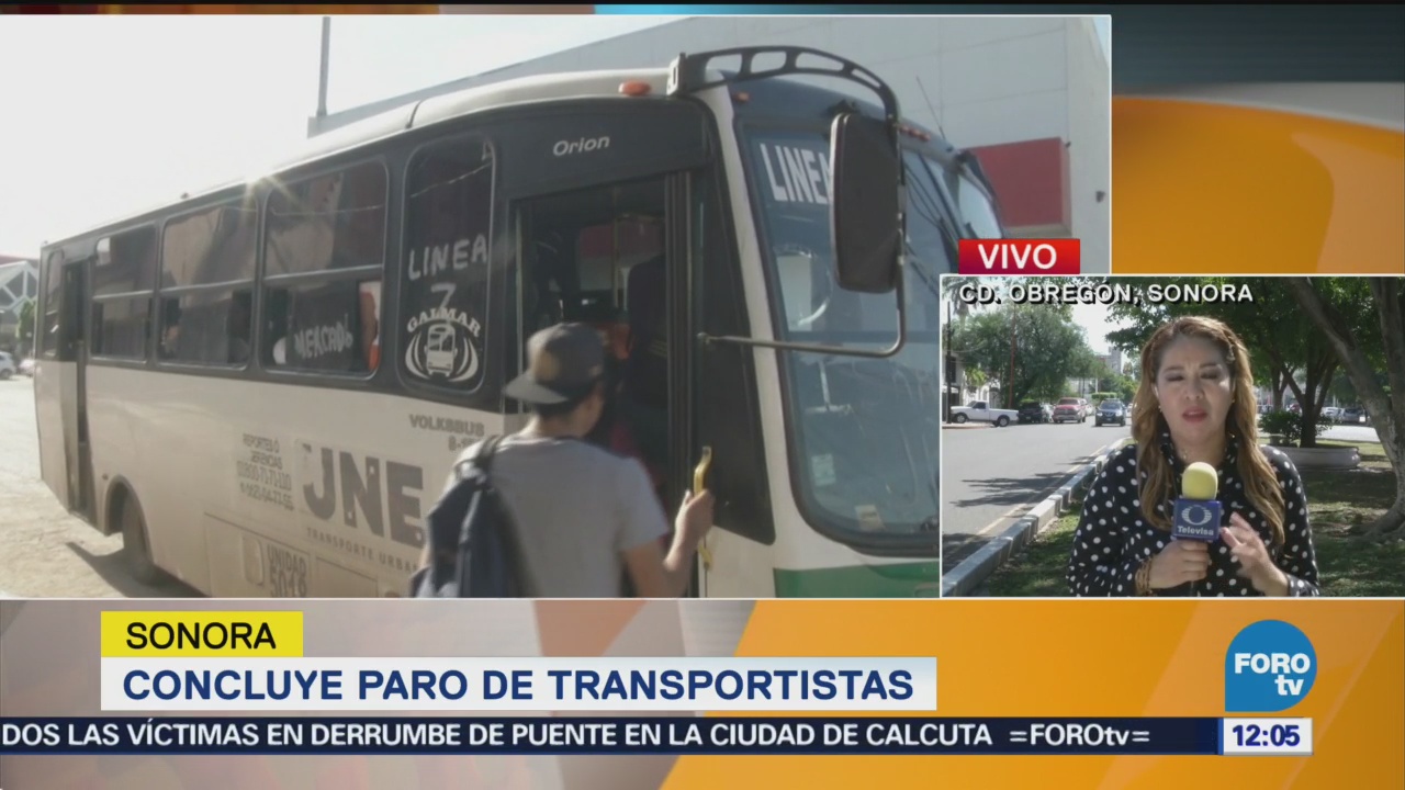 Transportistas en Sonora terminan paro; dejan sin servicio a la población