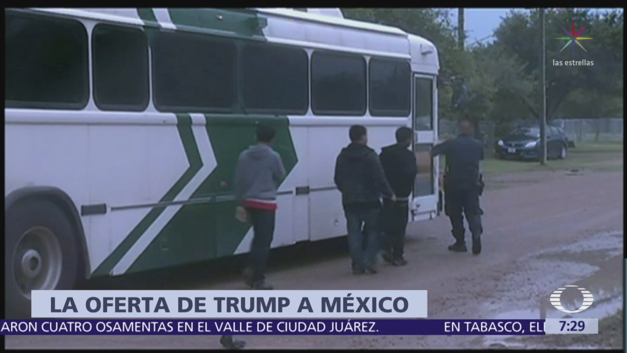 Trump propone 20 mdp para México, serían para deportaciones