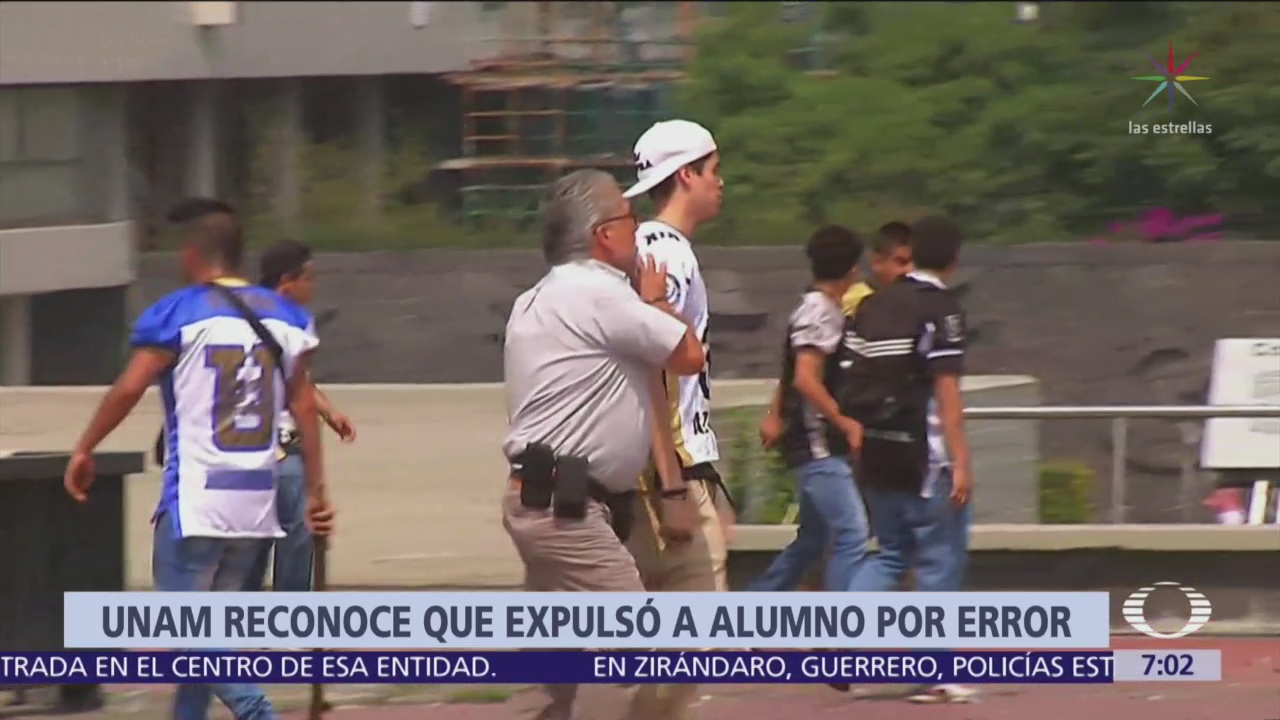 UNAM admite que confundió a alumno con porro agresor de Rectoría