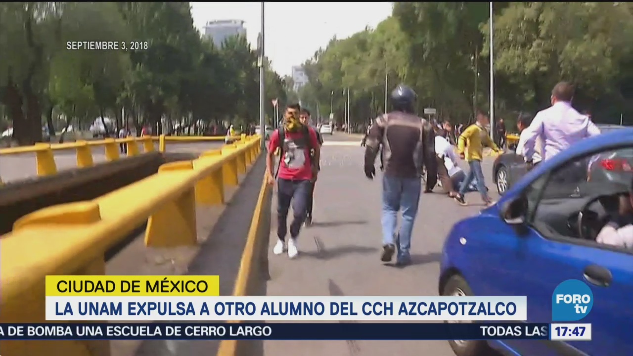 UNAM exUNAM expulsa a otro alumno del CCH Azcapotzalcopulsa a otro alumno del CCH Azcapotzalco
