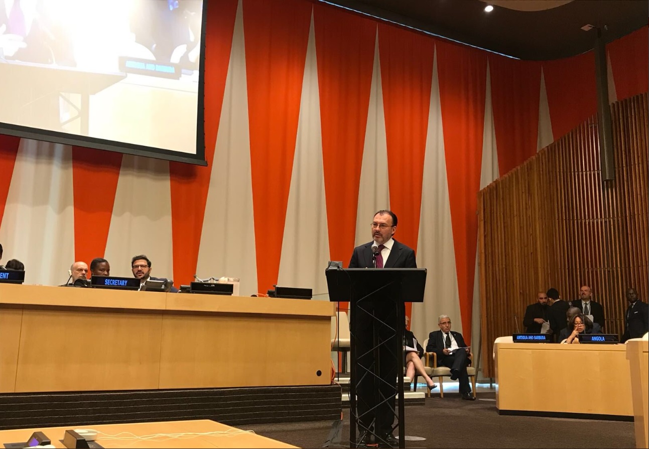 Videgaray pide en ONU que se cumplan compromisos sobre desarme nuclear
