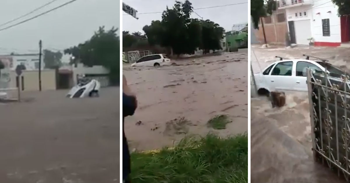 Videos: así de fuertes son las lluvias en Sinaloa