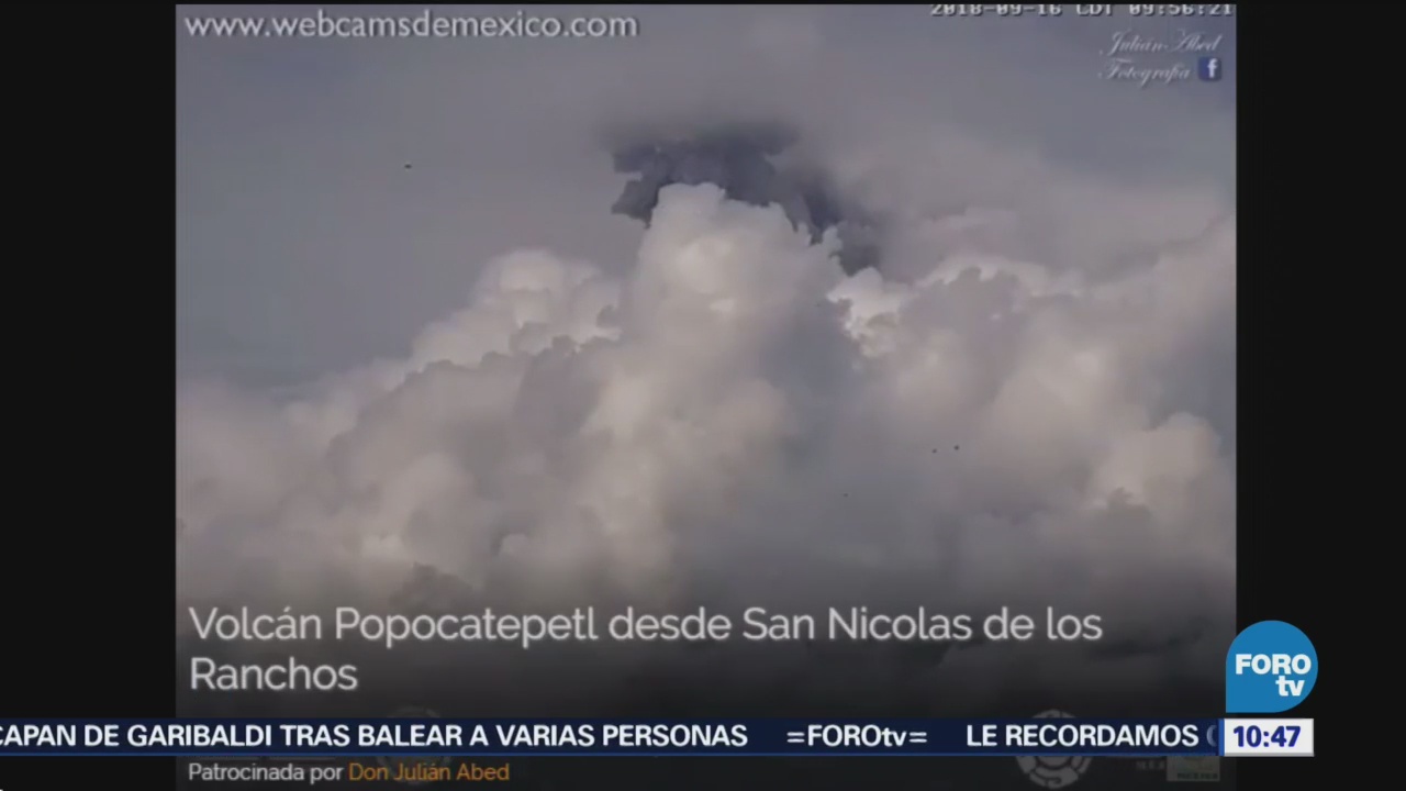 Volcán Popocatépetl Registra Explosión Este Domingo