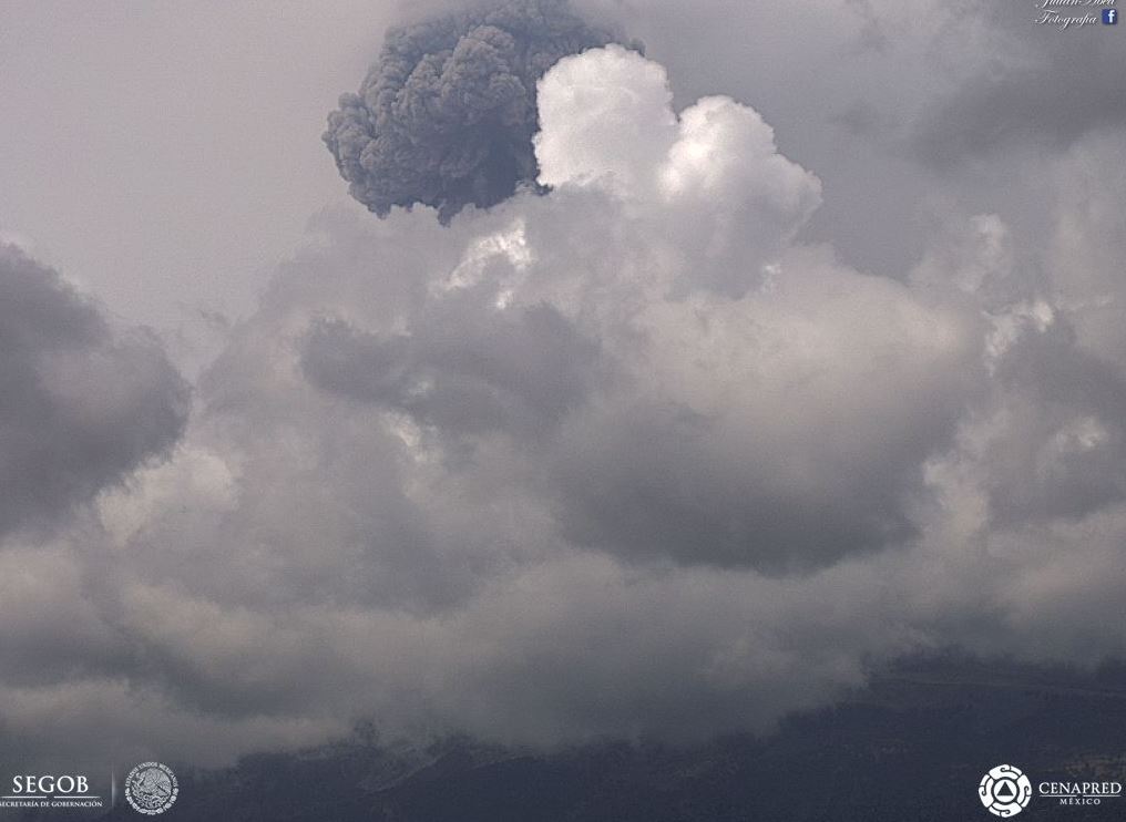 Volcán Popocatépetl emite 189 exhalaciones