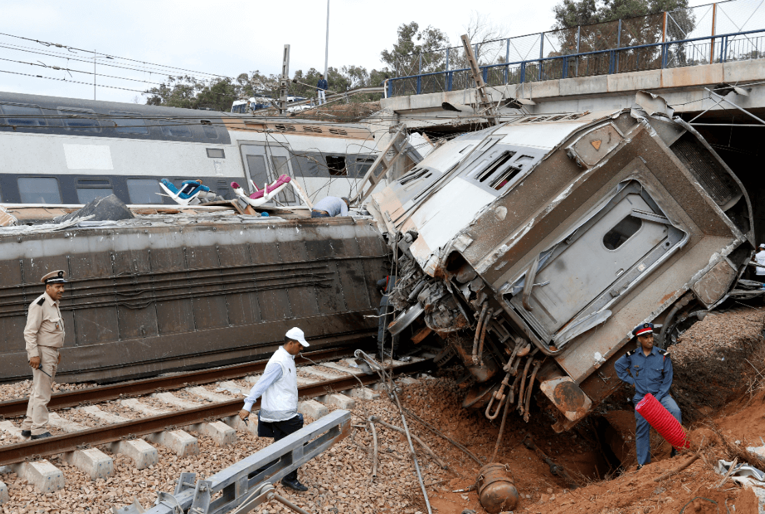 Accidente de tren deja siete muertos en Marruecos. (AP) 