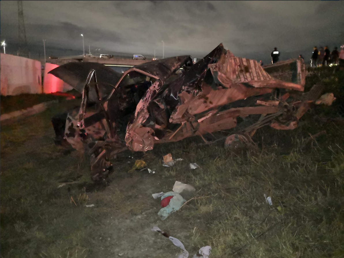 Accidente en la autopista México Pachuca deja dos muertos
