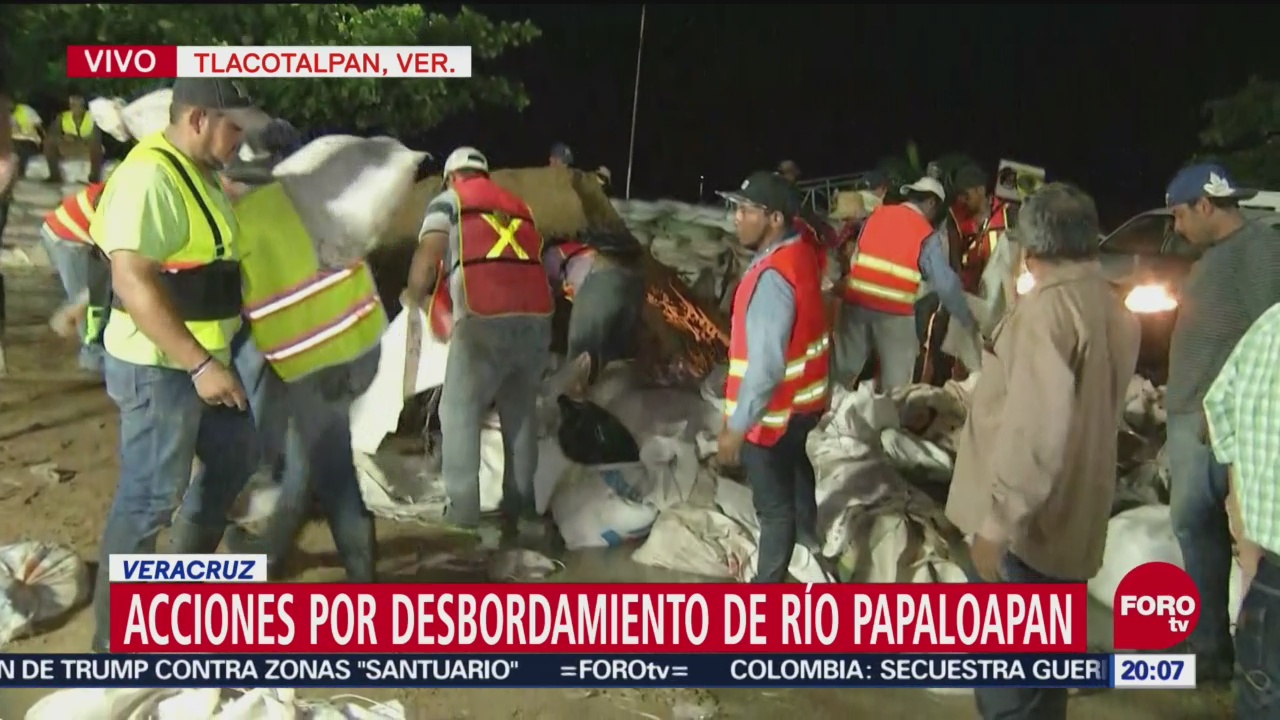 Acciones Contener Desbordamiento Río Papaloapan Veracruz
