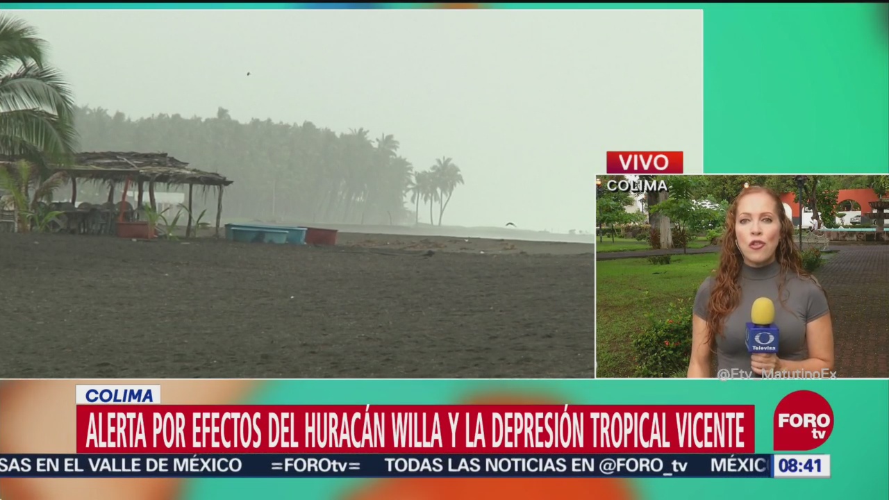 Alerta en colima por huracán ‘Willa’ y tormenta ‘Vicente’