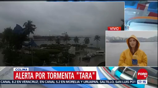 Alerta en Colima por la tormenta Tara