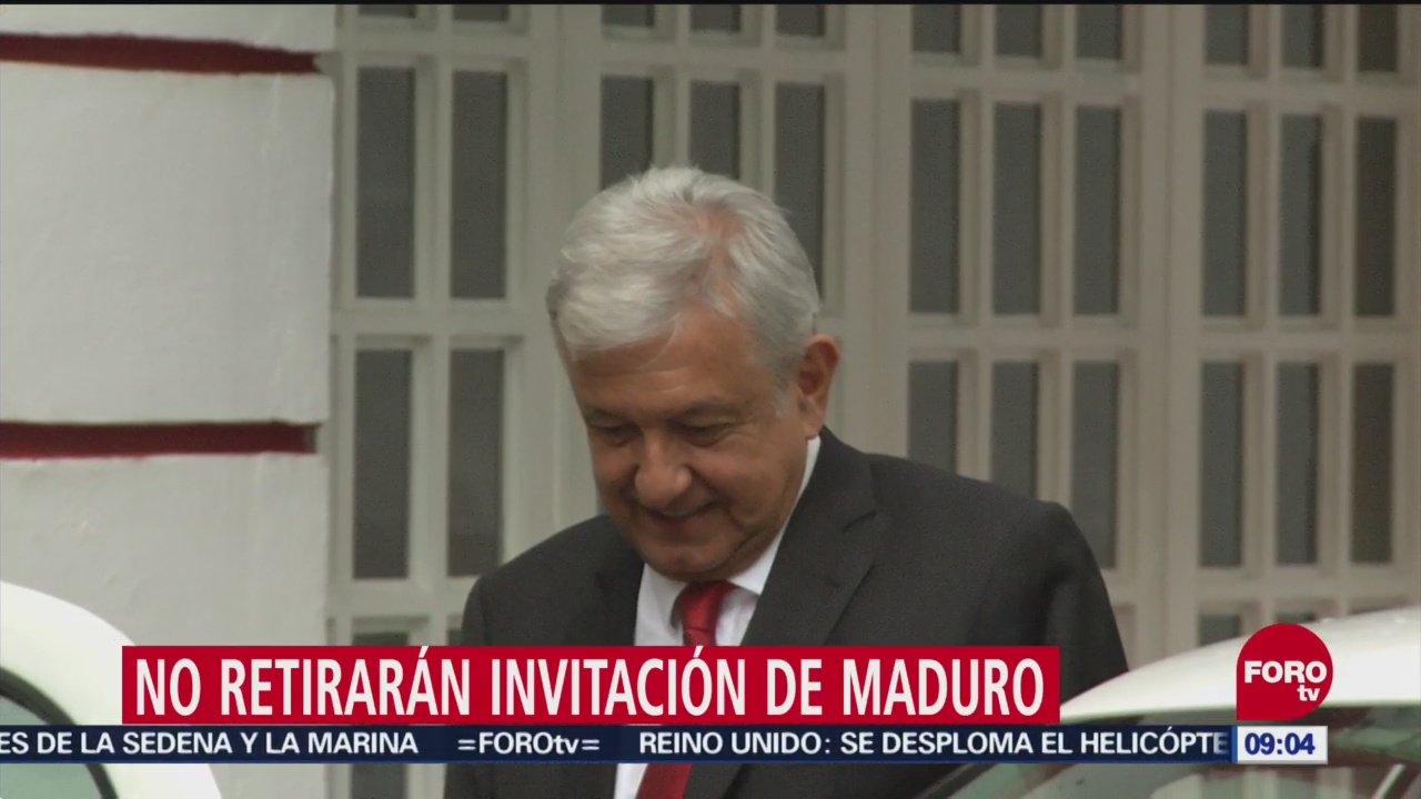Amlo No Retirará Invitación Maduro Presidente Electo Andrés Manuel López Obrador Invitación Al Presidente De Venezuela, Nicolás Maduro