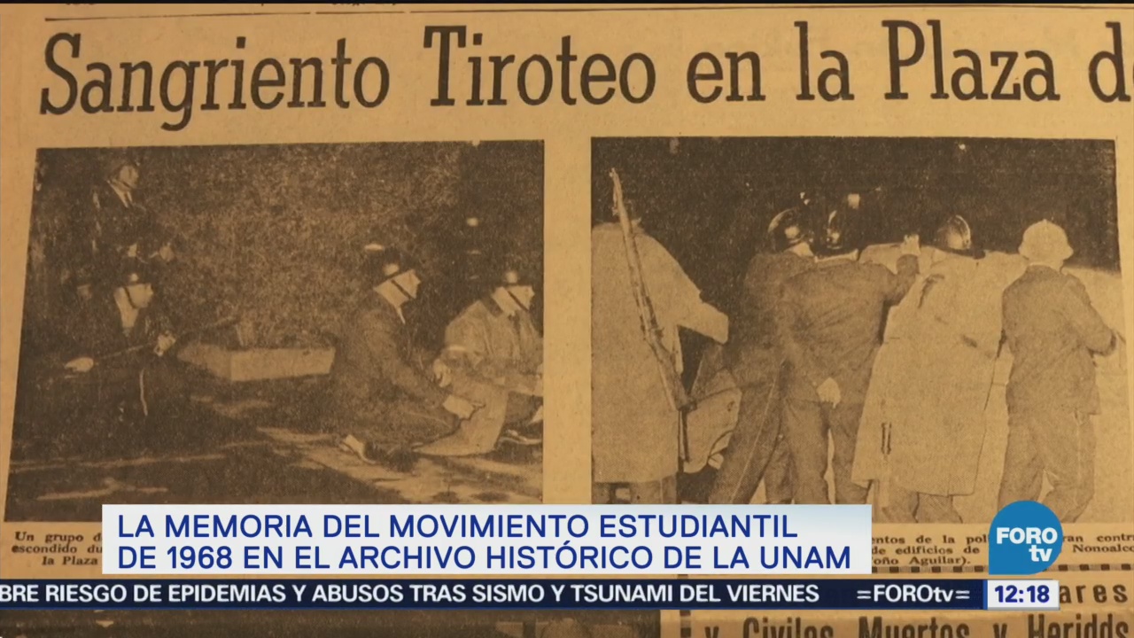 Archivo Histórico UNAM resguarda información inédita 1968