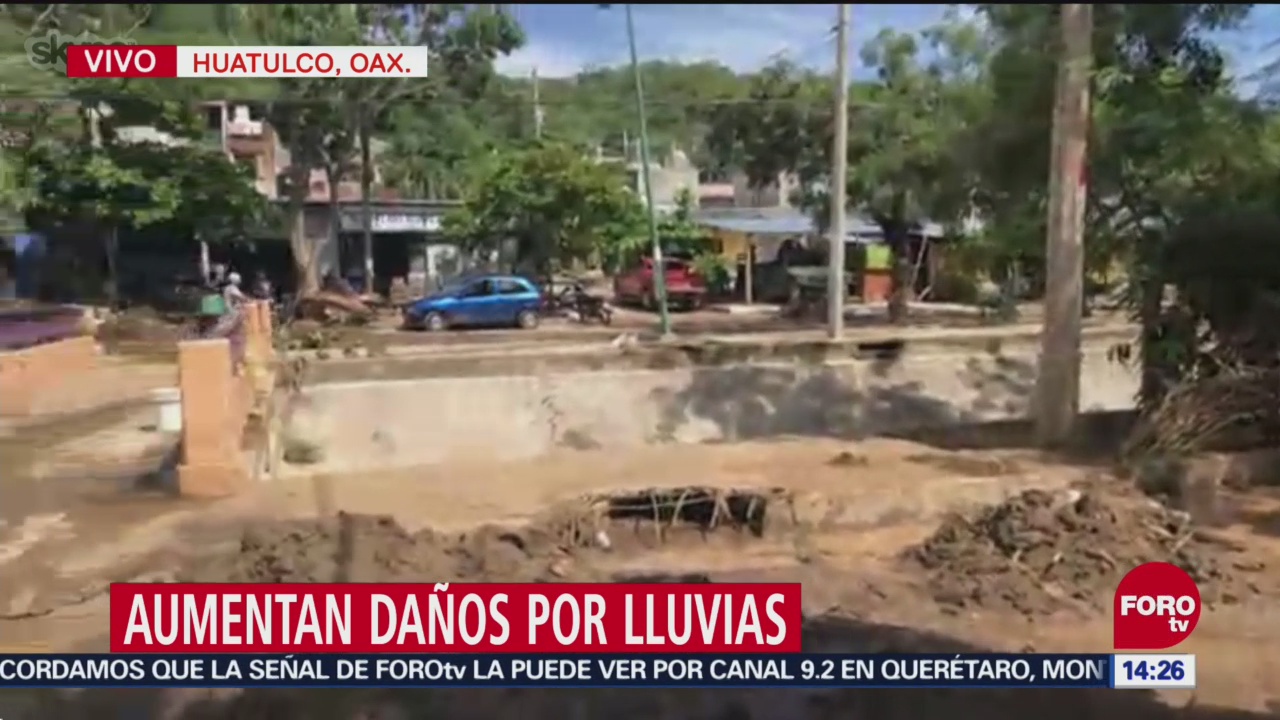 Aumentan Daños Lluvias Huatulco Oaxaca