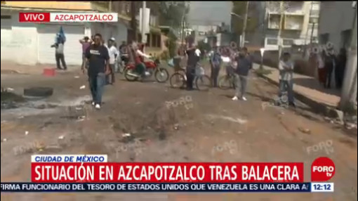 Aún se escuchan disparos luego de desalojo en Azcapotzalco