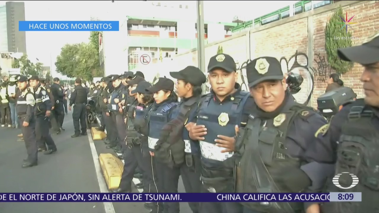 Autoridades repliegan bloqueo en avenida Chapultepec