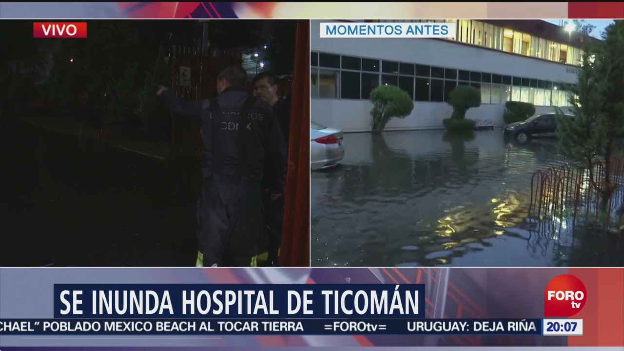 Baja Nivel Inundación Hospital Ticomán CDMX