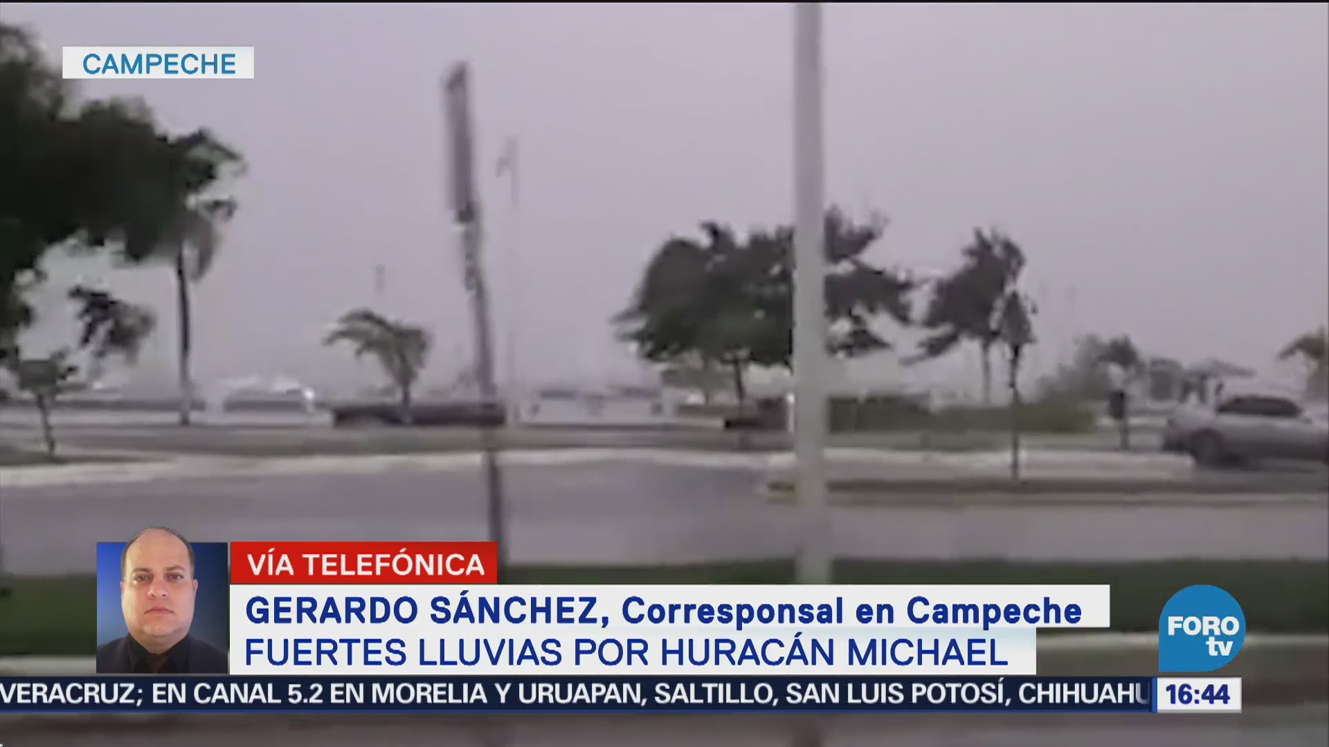 Bandas nubosas del huracán Michael provocan lluvias Campeche