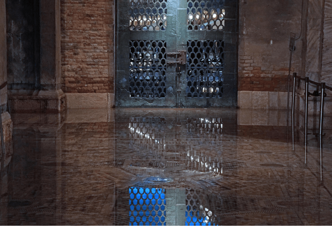 Basílica de San Marcos, inundada en Venecia. (EFE) 