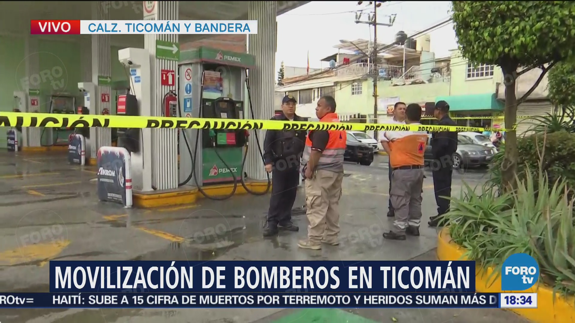 Cae rayo en respiradero de una gasolinera en Ticomán