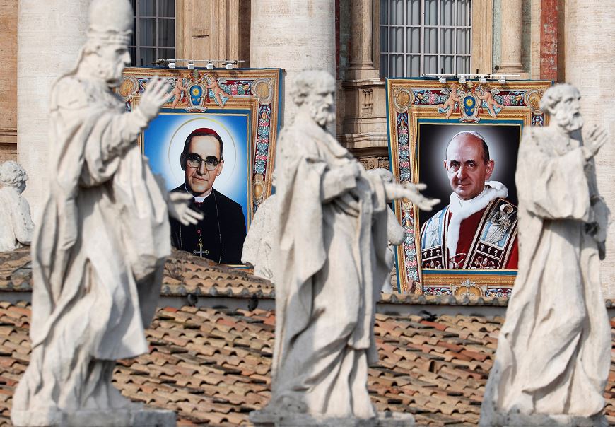 Beatos Pablo VI y Óscar Romero deben ser ejemplo para la Iglesia: Papa