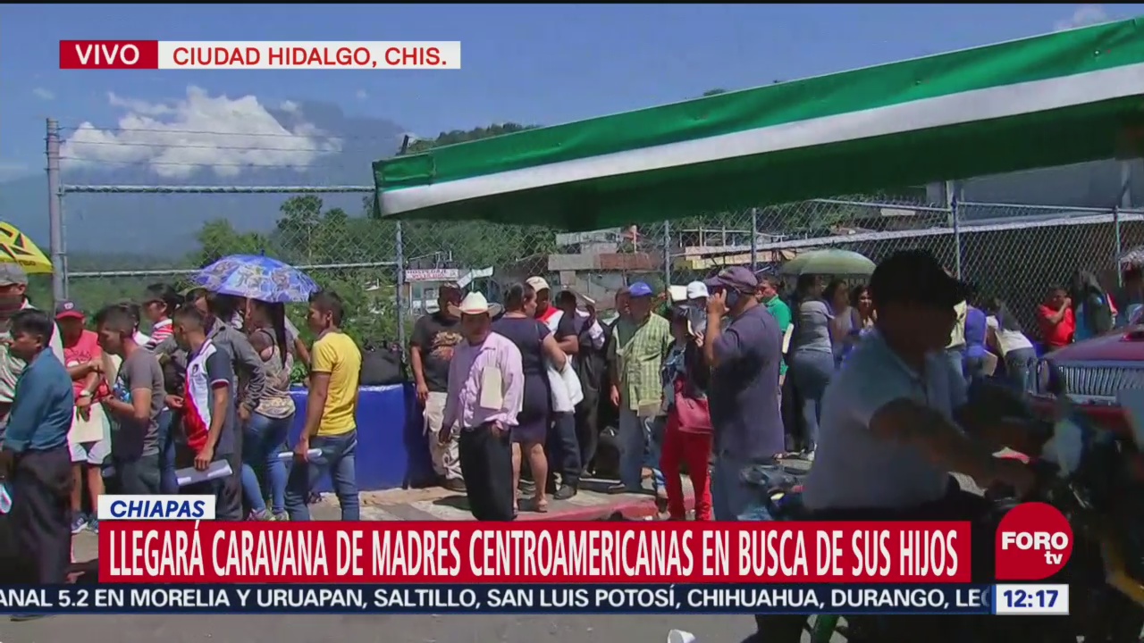 Caravana de madres centroamericanas llega a frontera sur de México