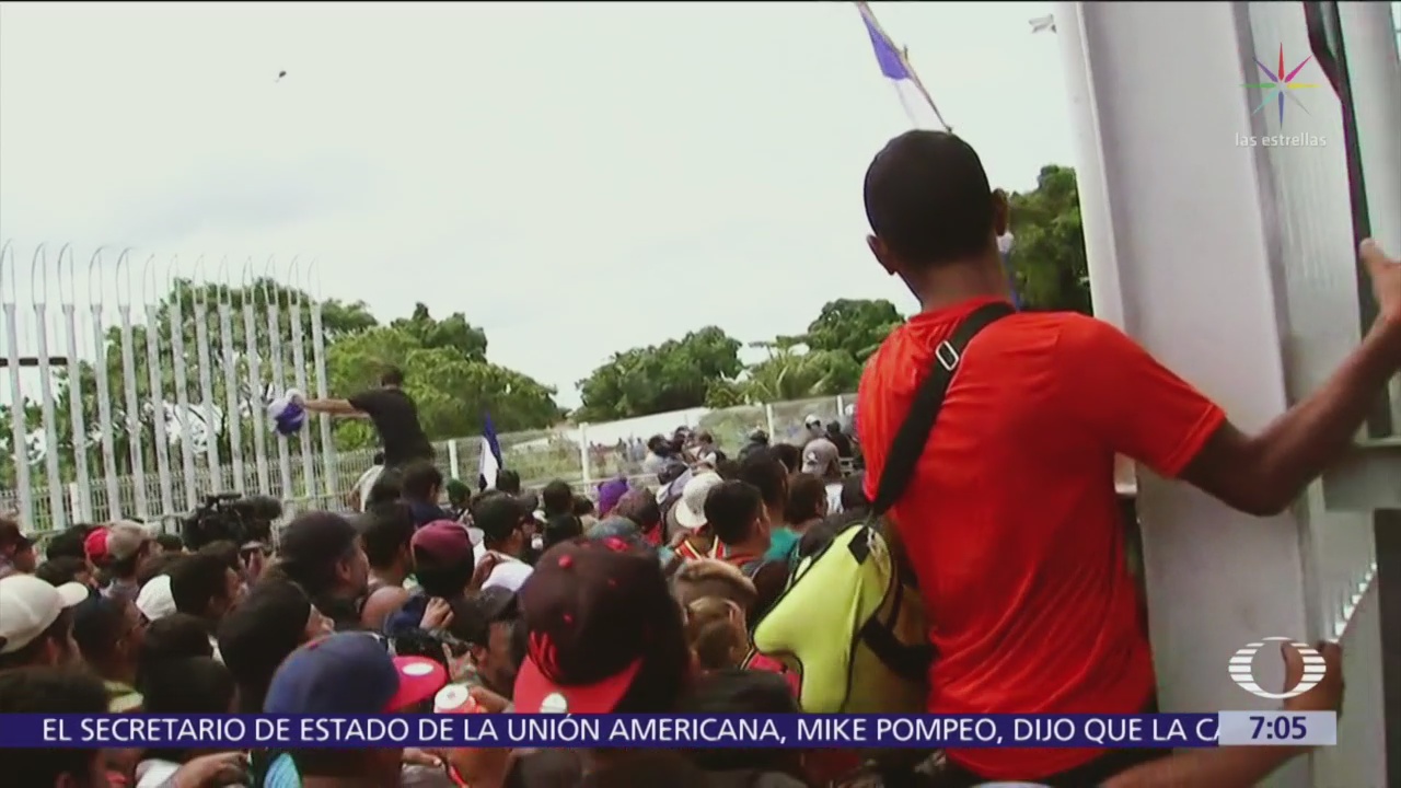 Caravana de migrantes descansa en Huixtla y reanuda recorrido hoy
