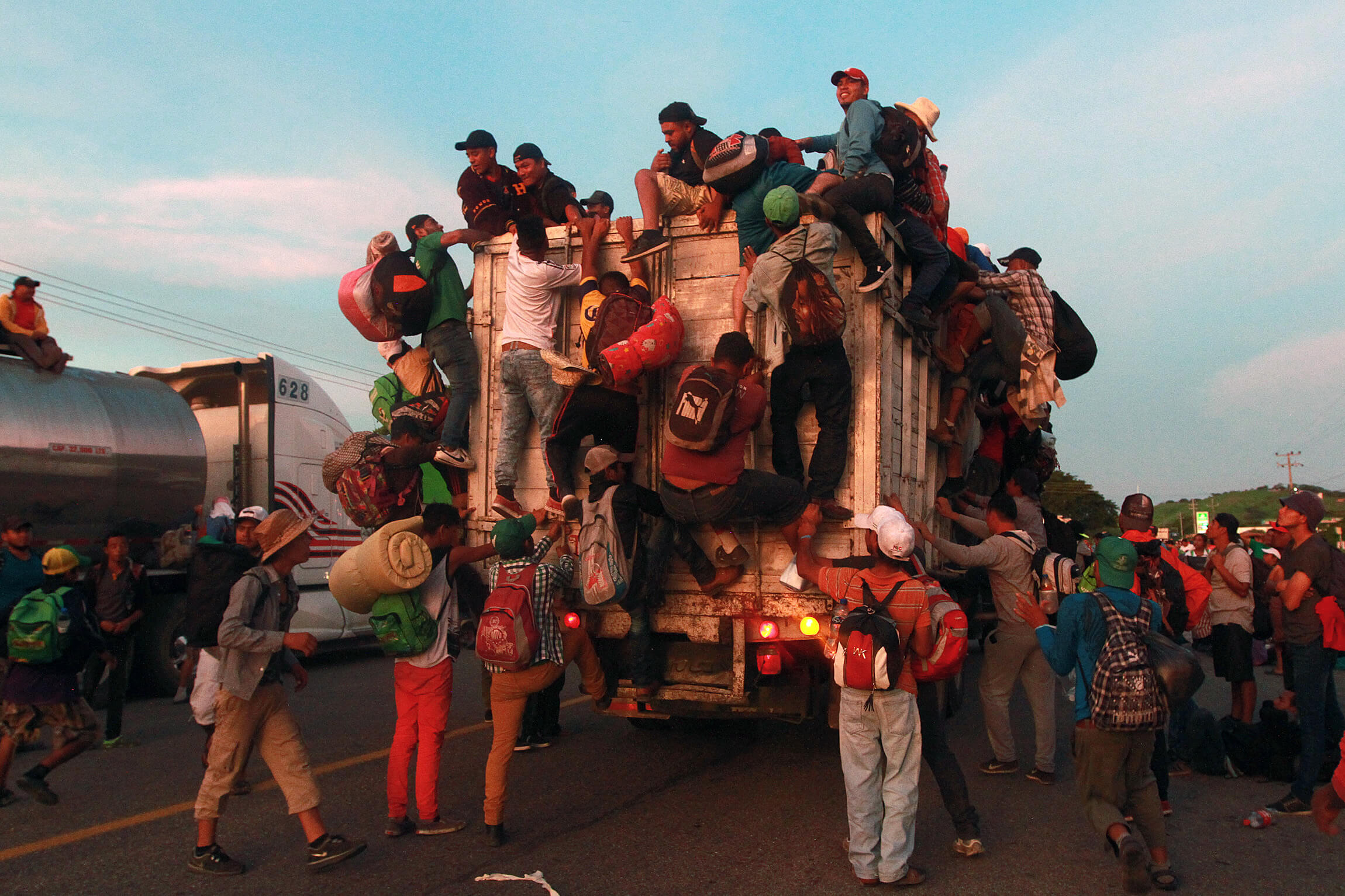 Juchitán, nuevo destino de la caravana migrante de Honduras