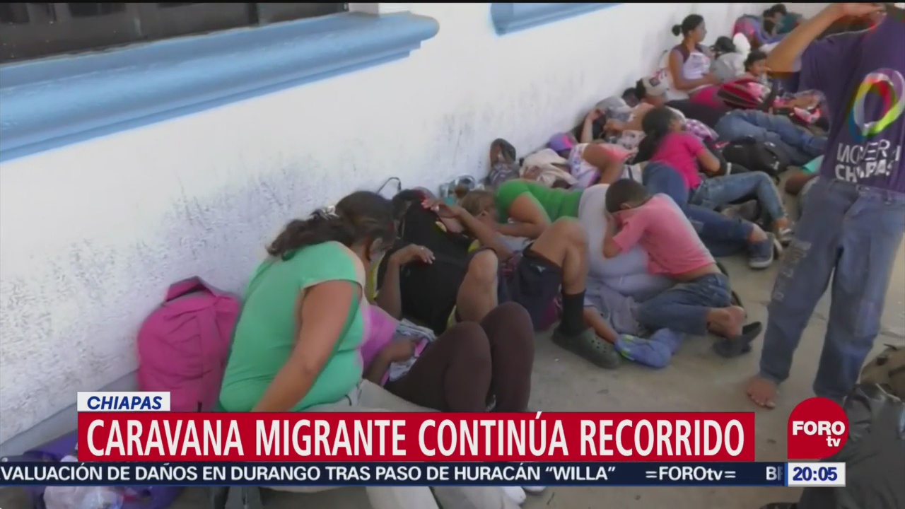 Caravana Migrante Continúa Recorrido Por Chiapas