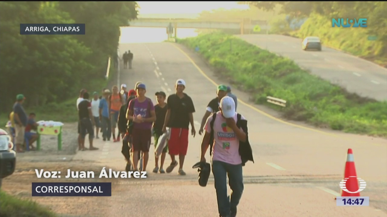 Caravana migrante continúa su avance