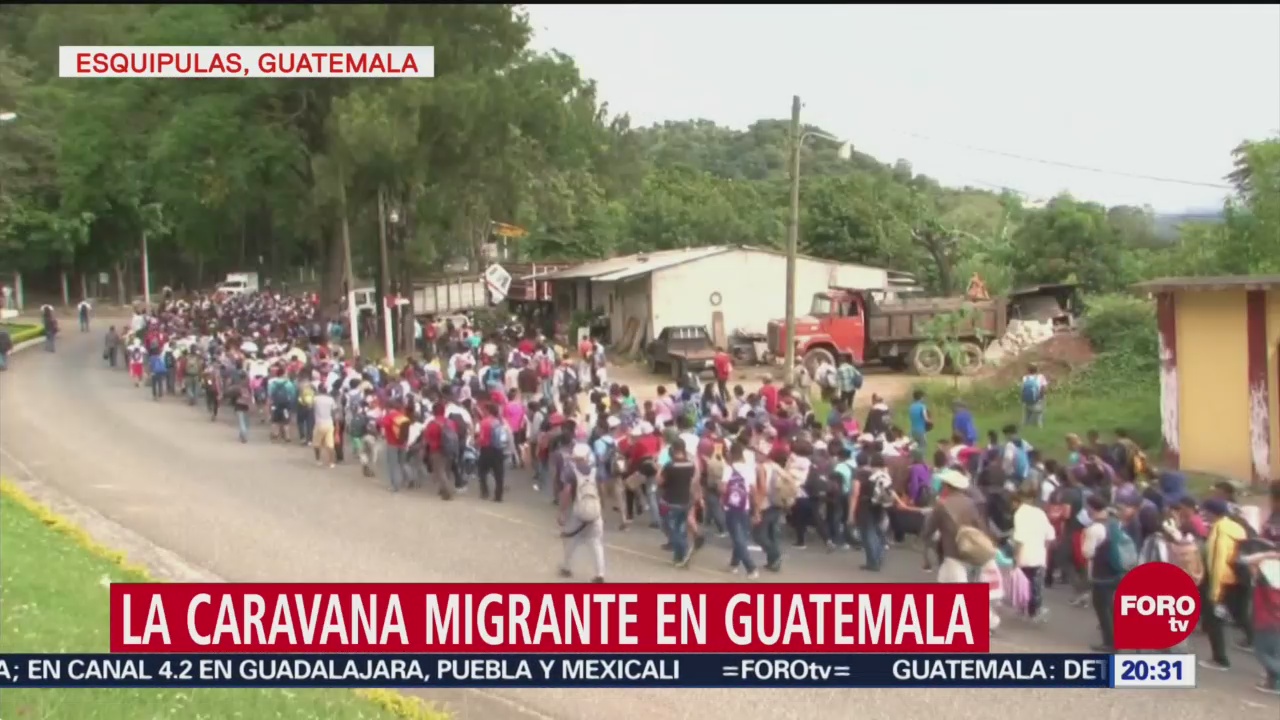 Caravana Migrante Continua Camino Guatemala Trump