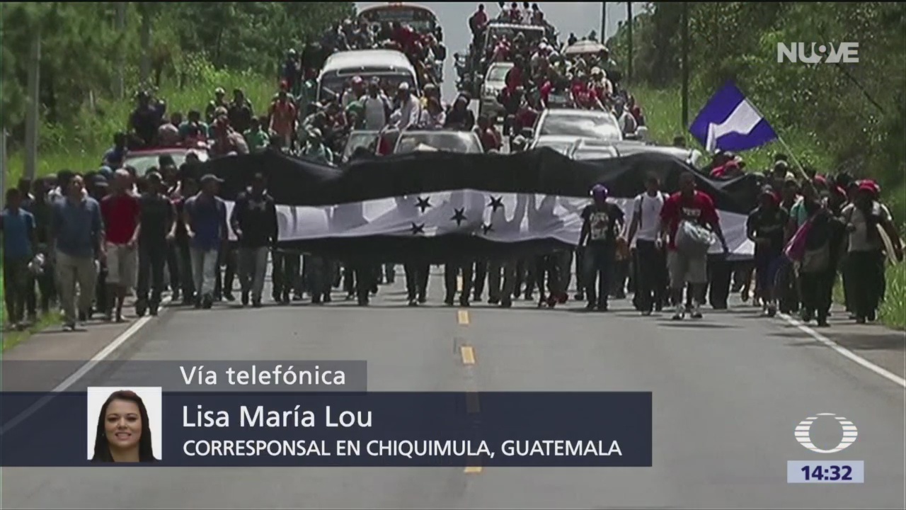 Caravana migrante llega a Guatemala