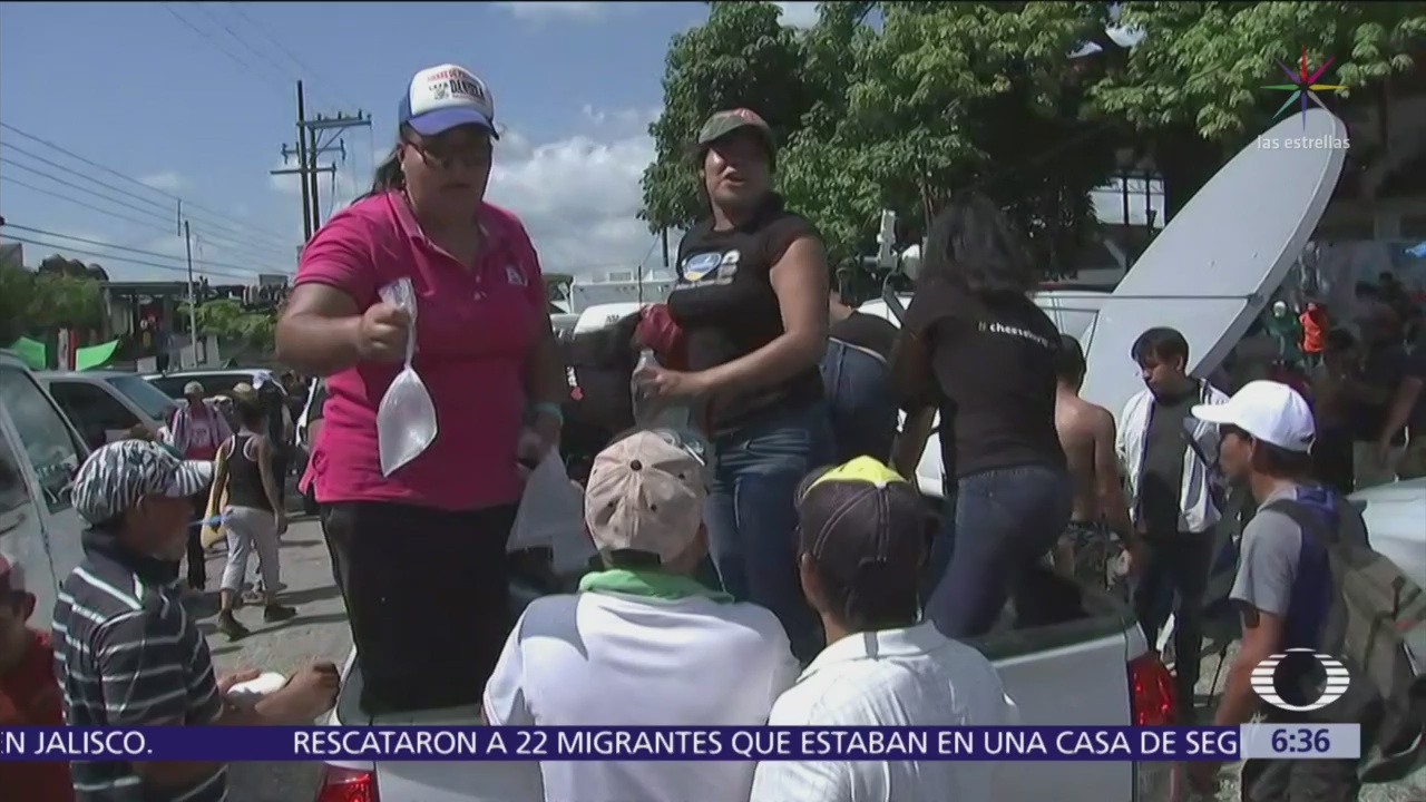 Caravana migrante llegará hoy a Arriaga, Chiapas