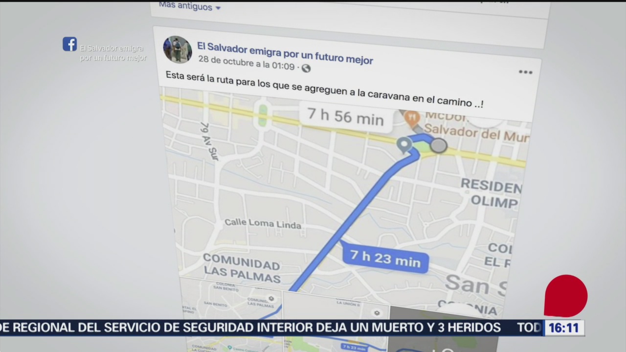 Caravana salvadoreña inicia convocatoria en redes sociales