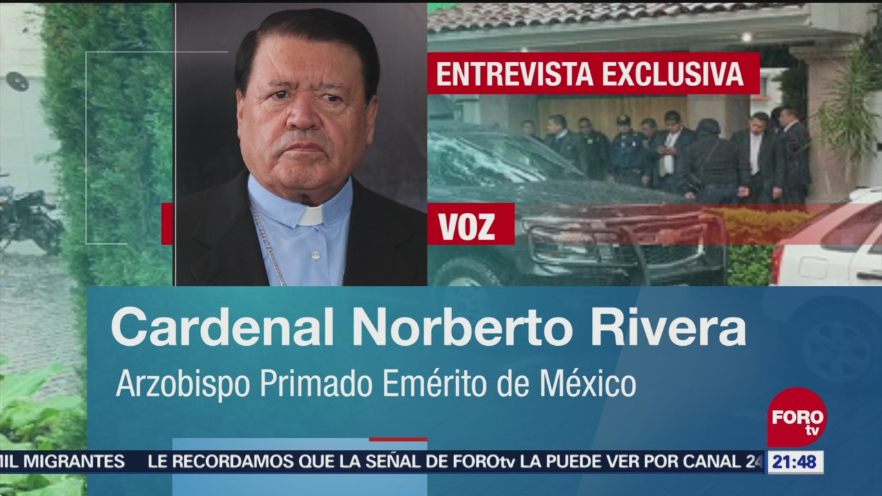 Cardenal Norberto Rivera Había Recibido Paquete Sospechoso